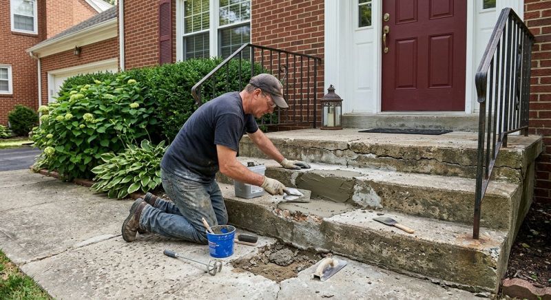 Concrete Stairs Repair in West Des Moines, IA