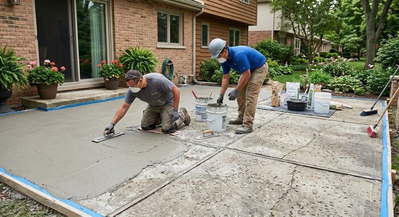 Walkway Resurfacing in West Des Moines, IA